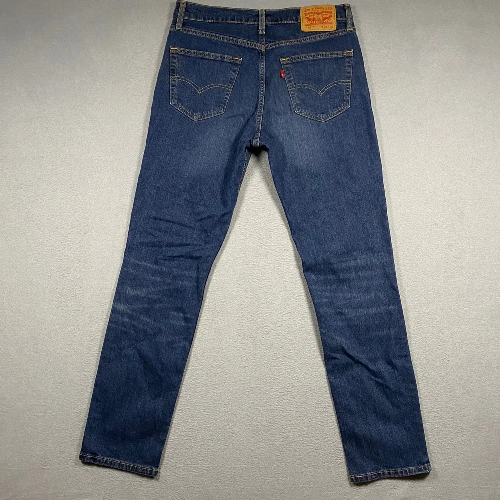 Levi's 511 Slim Fit Jeans Mens 33x32 Blue Medium Wash Stretch Denim